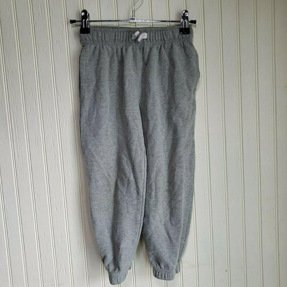 365 Kids From Garanimals Pants Kids 5 Gray Fleece Jogger Sweatpants Ankle